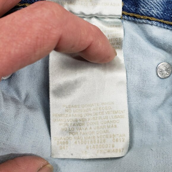 Blue Jeans Levis Signature Mid Rise Straight Leg Pants Mens Size Regular 34 X 30 - Picture 5 of 11